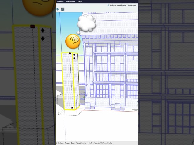what would happen if you modeled using a SINGLE component? #sketchup #shorts
