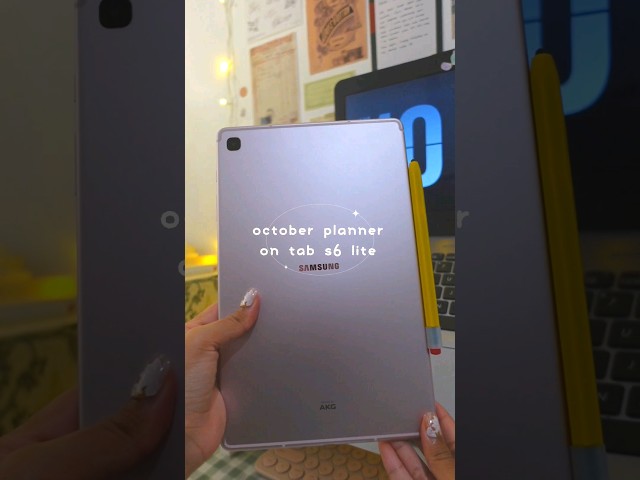 plan with me on samsung tab s6 lite✨️ #samsung #androidtablet #tabs6lite #spen #digitalplanners