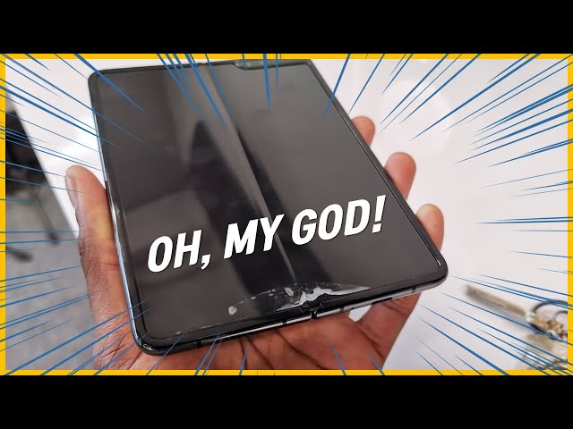 [Eng Sub] Oh, sh*t!!! Folding test! Galaxy Fold 10000 times.. [How much will be the repair cost?!]