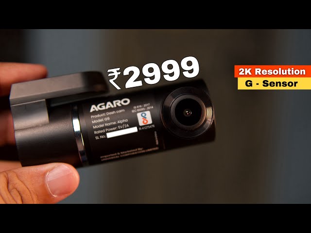 Agaro Car Dashcam: Increase Your Car Safety with 2K resolution video quality