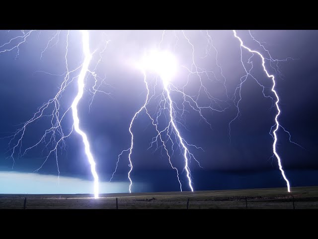 LIGHTNING STORMS AT NIGHT - Supercell Storm Time Lapse
