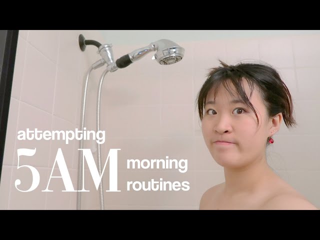 TRYING 5AM MORNING ROUTINES | beginner attempts ice showers and meditation