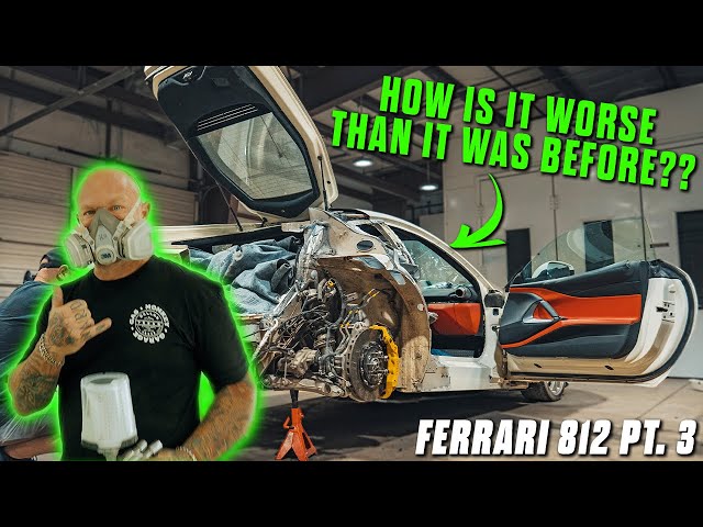 Our "Totaled" FERRARI 812 SUPERFAST Is Getting A Facelift