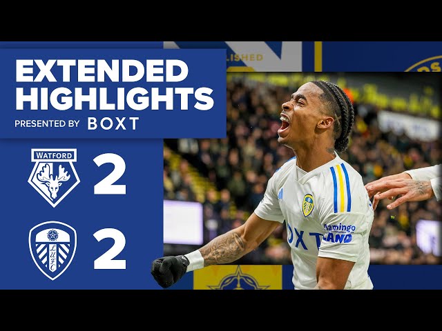 Extended highlights: Watford 2-2 Leeds United | EFL Championship