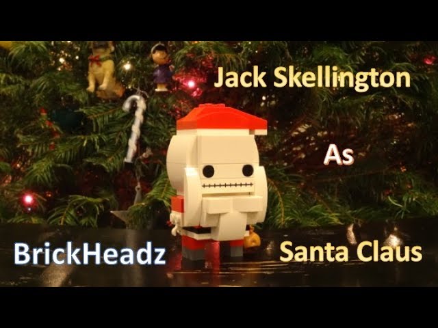 How To make LEGO Jack Skellington Santa Claus BrickHeadz