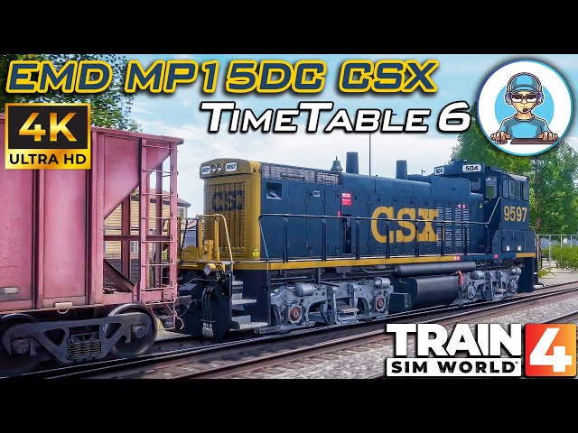 4K || EMD MP15DC CSX TimeTable #6