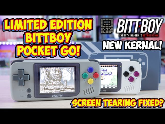 NEW Limited Edition BittBoy Pocket Go! Screen Tearing Is Fixed! Or Is It!?