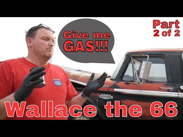 Wallace the 66 says GIVE ME GAS! Part 2 Tank cleaned and reinstalled
