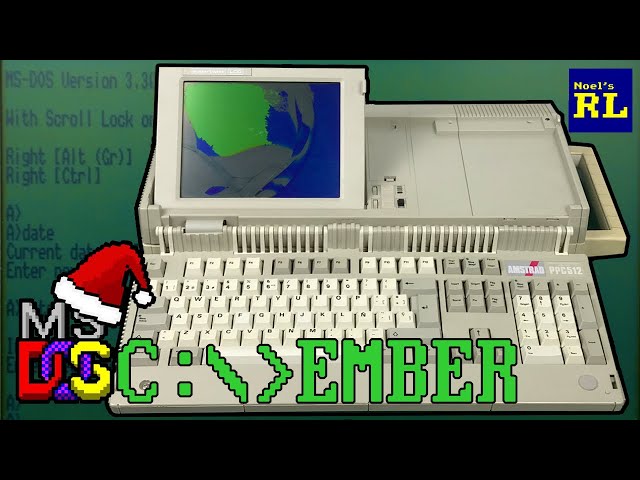 Early MS-DOS Laptop Amstrad PPC512 (Part 1)