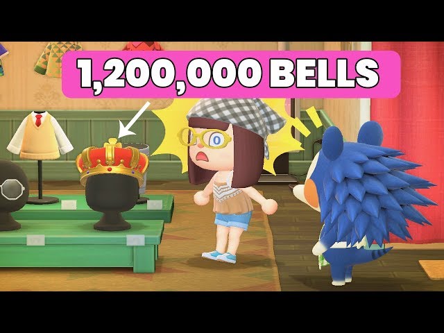 Buying ROYAL CROWN for 1,200,000 Bells! - Animal Crossing New Horizons