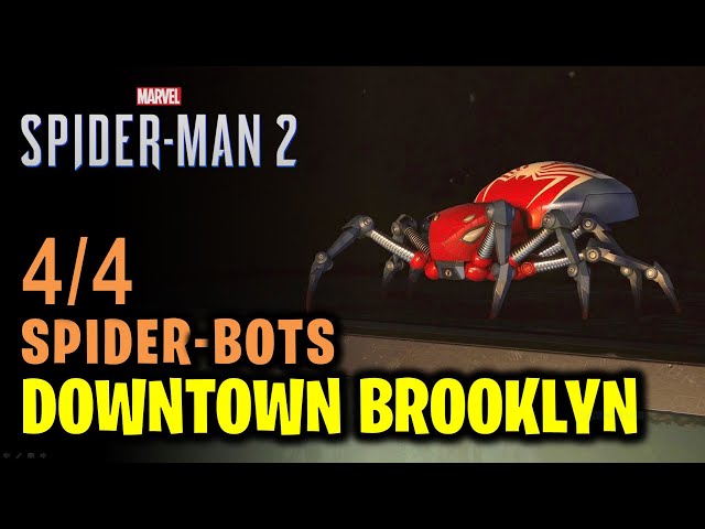 Downtown Brooklyn: All 4 Spider Bots Locations | Spider Man 2
