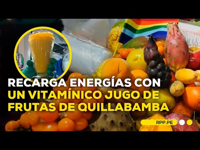 Nuestra Tierra: conoce el vitamínico jugo de frutas del mercado San Pedro