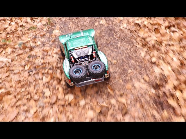 Traxxas UDR: ripping through the forest, baja style