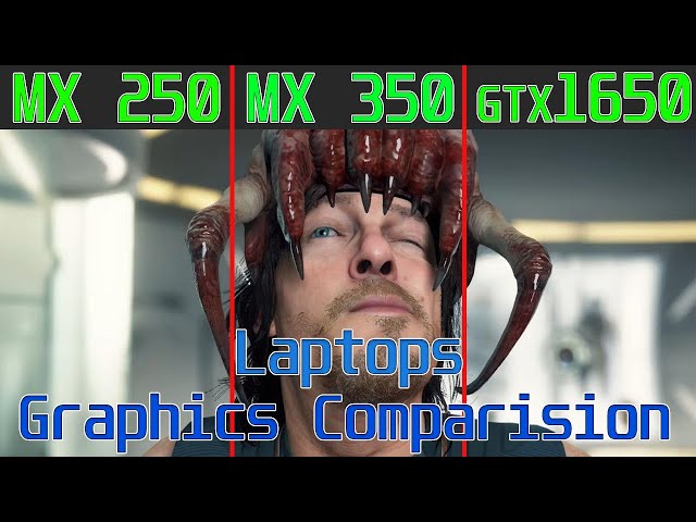 MX 250 vs MX 350 vs GTX 1650 Laptop Fps Test