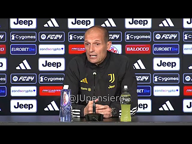 Conferenza stampa ALLEGRI pre Lazio-Juve Coppa Italia: "Serve un allenatore diverso da me? Dico..."