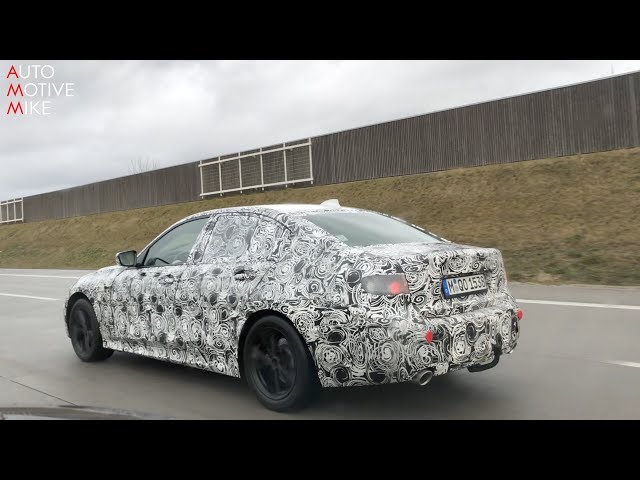 2019 BMW 3 Series G20 spied testing on the Autobahn!