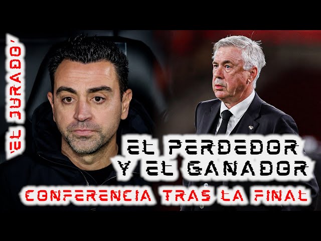 🚨¡#ELJURADO DE CONFERENCIA!🚨 Evaluamos qué dijo XAVI y ANCELOTTI tras #REALMADRID 4-1 #BARCELONA 💥