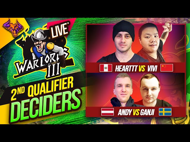 Hearttt vs ViVi | Andy vs Ganji WARLORDS  3 QUALIFIER TWO  DECIDERS