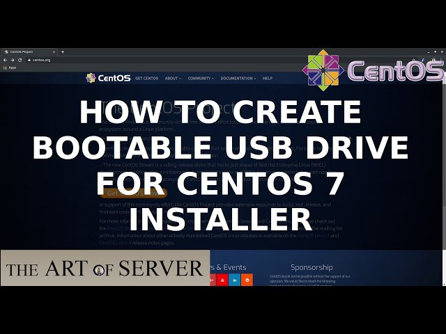 How to create bootable USB drive for CentOS 7 installer
