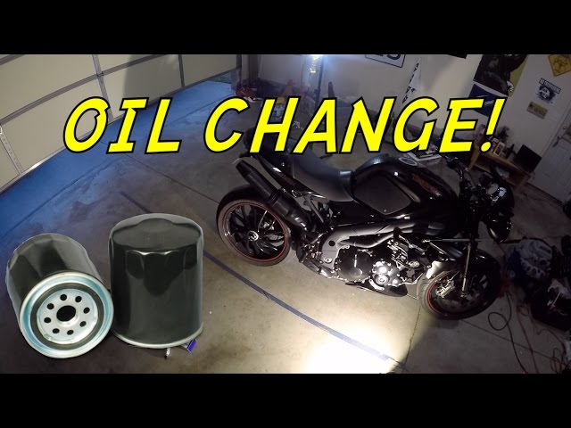 How To Change Oil on a Triumph Speed Triple (NSFW)