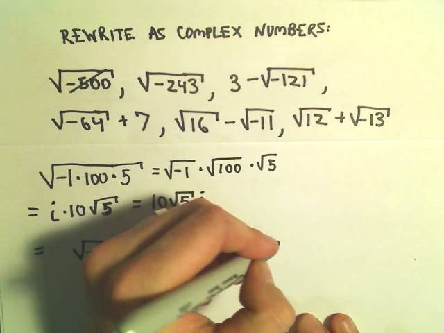 Rewriting Radicals using Complex Numbers