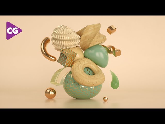 C4D Abstract Art with Deformers - Cinema 4D Tutorial (Free Project)