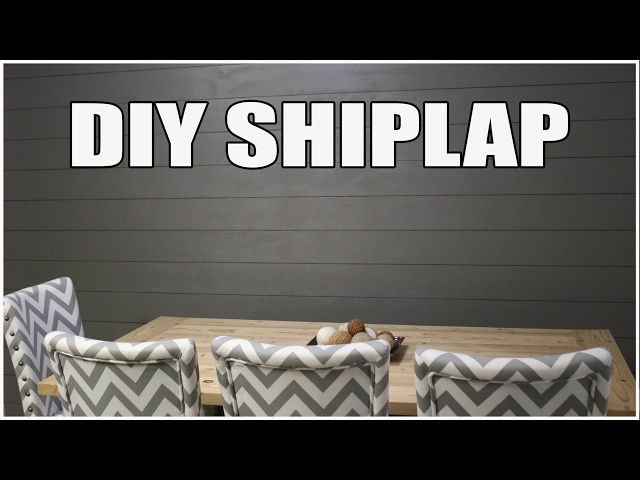 HOW TO MAKE YOUR OWN SHIPLAP - DIY SHIPLAP WALL