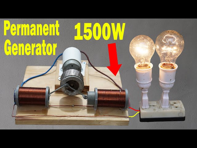 I Create A Powerful Permanent Generator Easily For The Harsh Winters