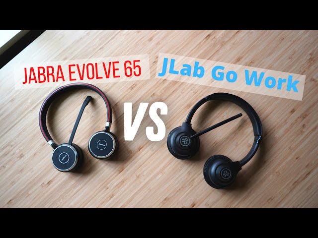 Jabra Evolve 65 VS JLab Go Work - Mic Test Battle and Comparison!