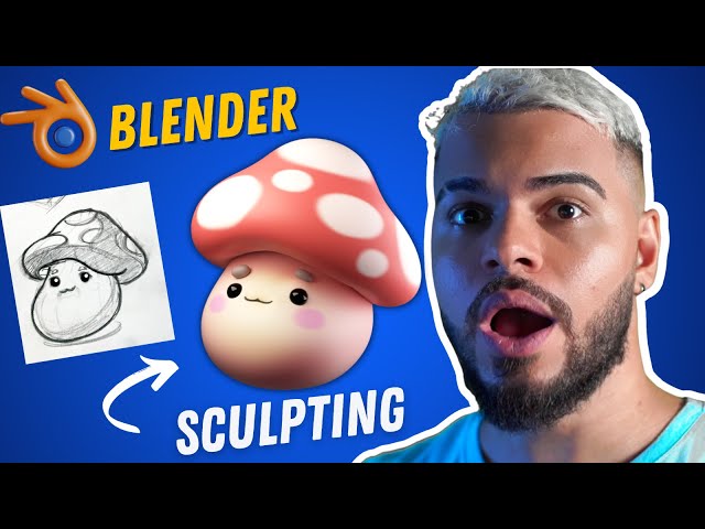 Easy 3D for Beginners in 2D! Sculpting on Blender | Complete Tutorial