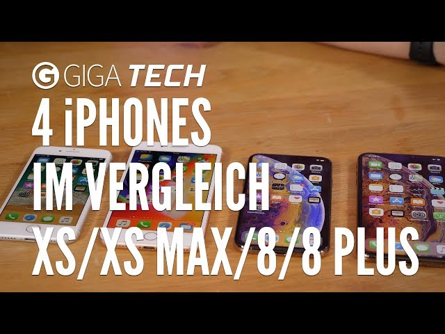 iPhone-Vergleich: XS und XS Max 🆚 iPhone 8 und 8 Plus – GIGA.DE