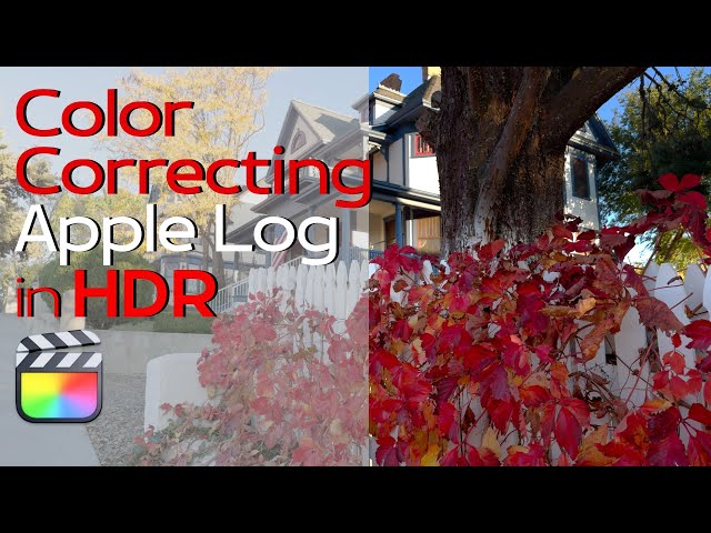Color Correct Apple Log in HDR