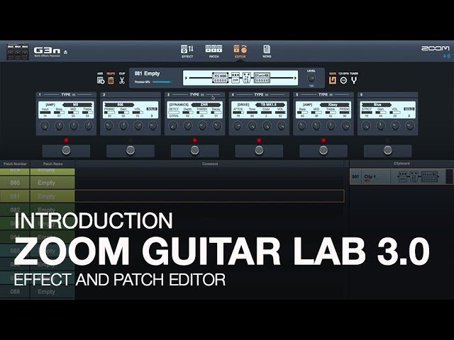 Zoom Guitar Lab 3.0: Introduction