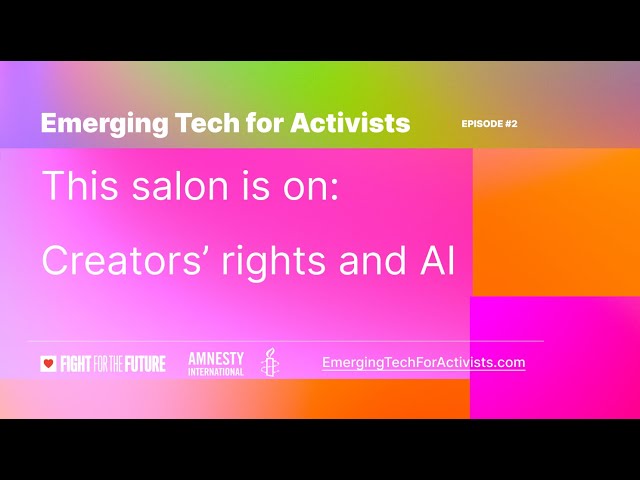 Generative AI Salon #2: Creators and AI
