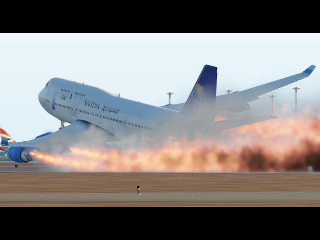 B747 Pilot Made A Big Mistake During Take Off In XPlane 11