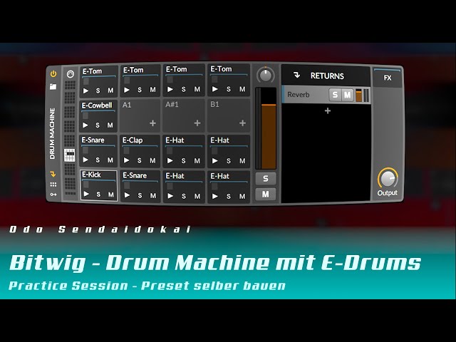 Bitwig - Drum Machine mit E-Drums selber bauen #Preset (Deutsch)