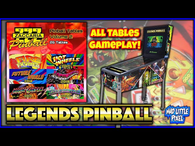 Playing All Zaccaria Volume 2 AtGames Legends Pinball Tables! Gameplay With Closeups Shown!