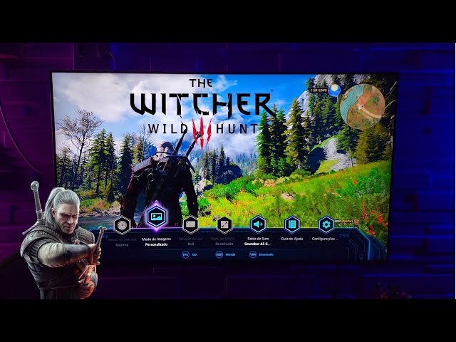 TV Samsung 4K Neo QLED 144 Hz + The Witcher 3 (Xbox Series X) - Teste de Imagem + Performance