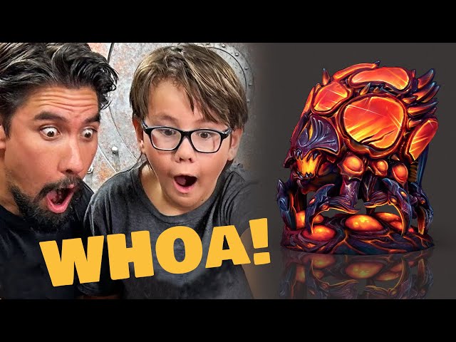 My 9-year-old Reacts to Alien Bug Minis (Gorkog)
