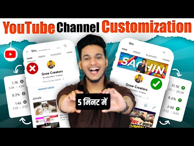 youtube channel ki setting kaise kare | how to customize youtube channel | youtube channel customize