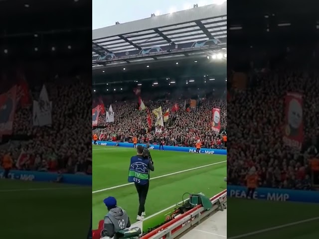 50,000 Liverpool Fans singing "Fields of Anfield Road" I Champions League 2022 vs. Villarreal