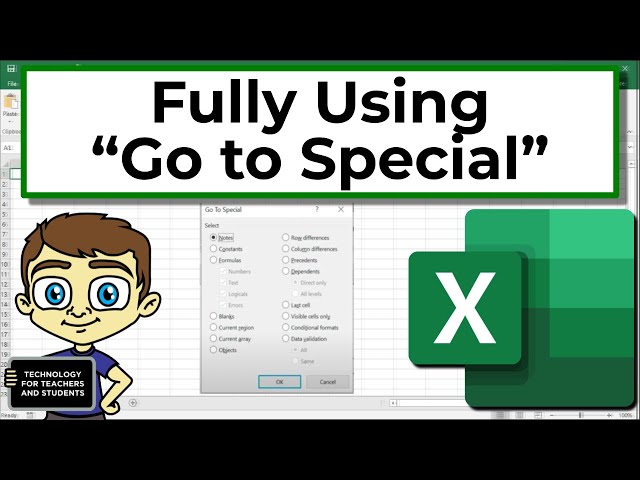 Using Go to Special in Excel