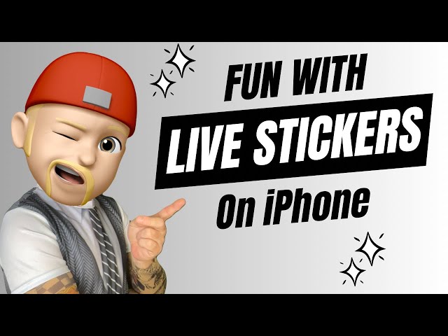 How to make Animated Stickers from Live Photos!
