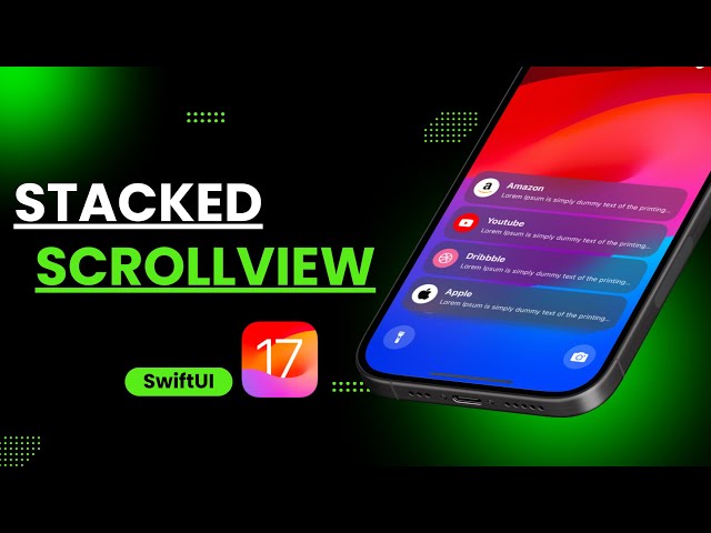 SwiftUI Stacked ScrollView - iOS 17