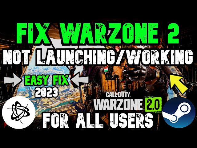 How to fix Warzone 2 Crashing & Not Launching ( Easy FIX ) - ✅*NEW UPDATE*✅