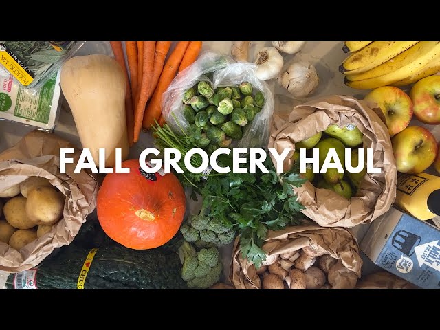 Fall Grocery Haul + A Casual Meal Prep!