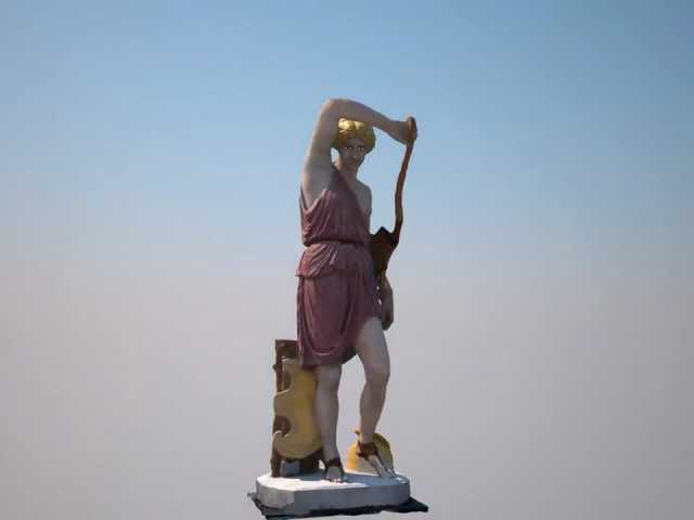 Hadrian's Villa Amazon statue restoration