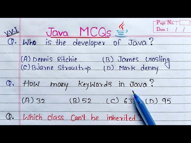 Java MCQs for Interview and Exams | इससे बाहर नही आएगा exam में