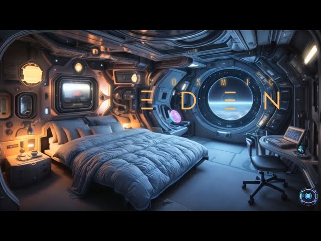 COSMIC EDEN | Tranquil Space Pod Journey with Relaxing Planet Views
