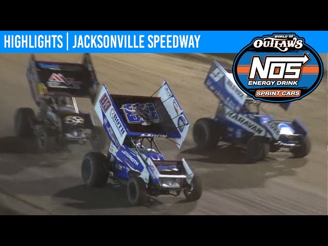 World of Outlaws NOS Energy Drink Sprint Cars at Jacksonville Speedway April 29, 2021 | HIGHLIGHTS